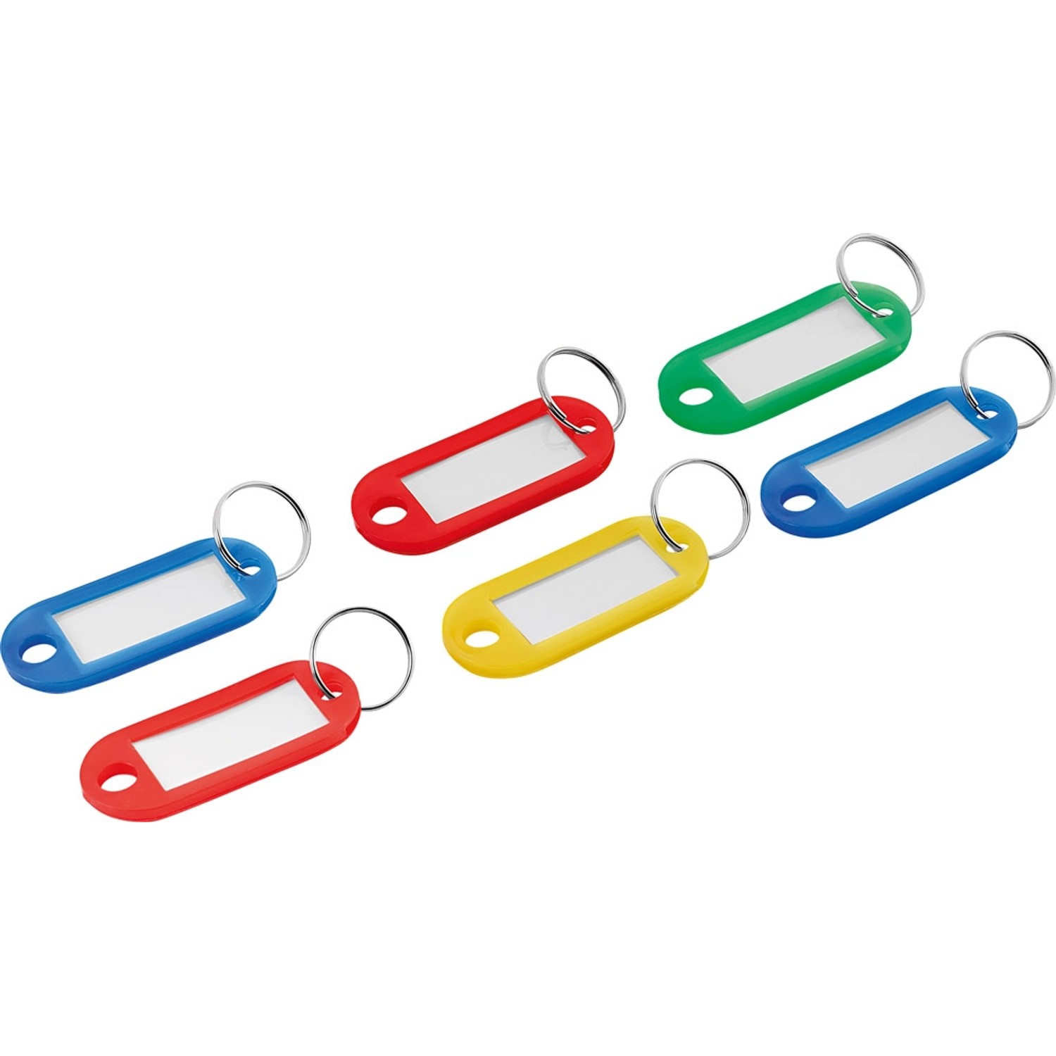 LUX-TOOLS Zawieszka do kluczy okienko kolor mix 6szt