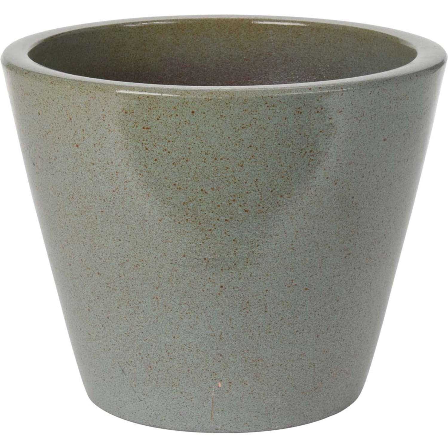 Doniczka ceramiczna zielona M