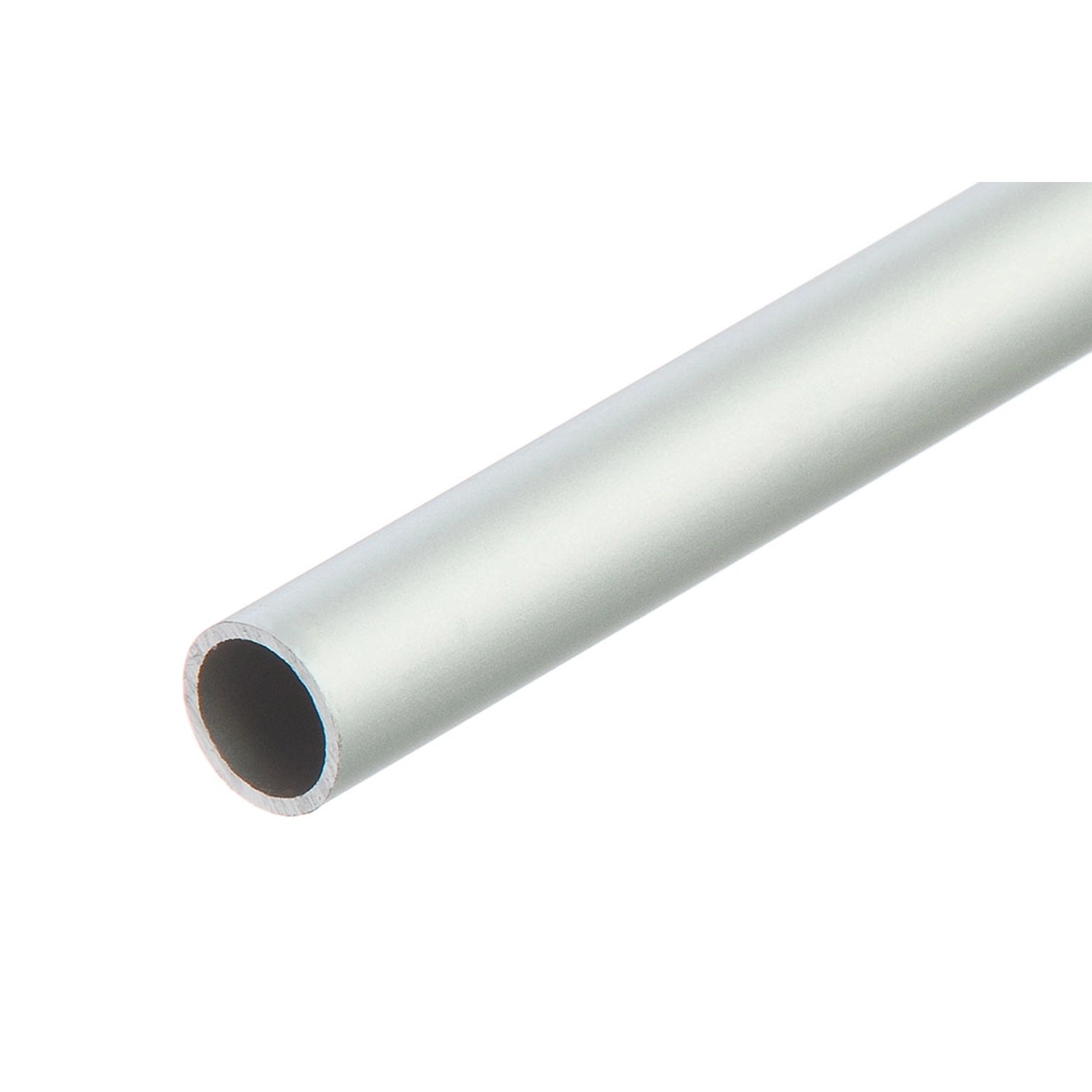 Cezar Rura aluminiowa okrągła D12 dł. 1 m srebrna