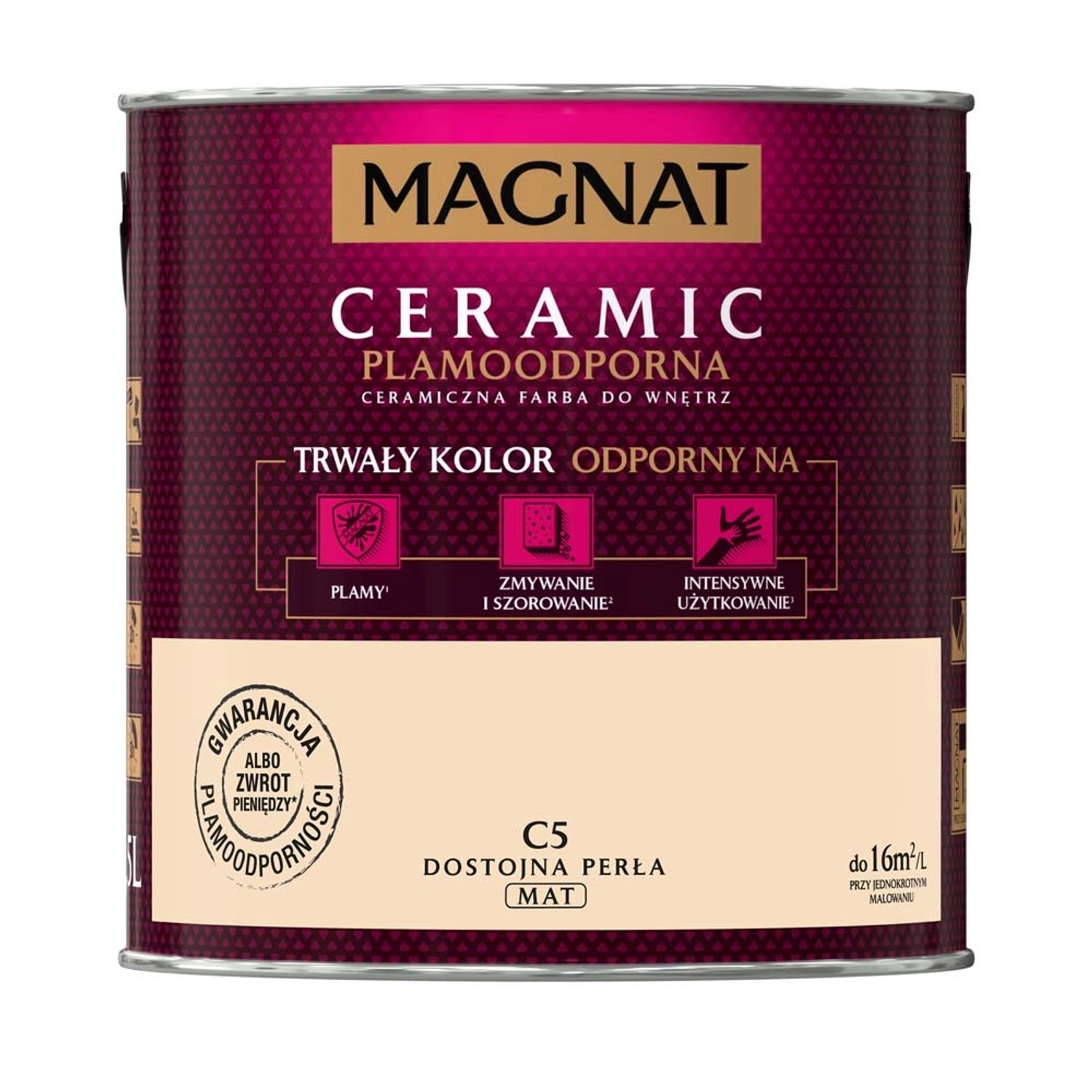Farba Magnat Ceramic dostojna perła 2,5 l