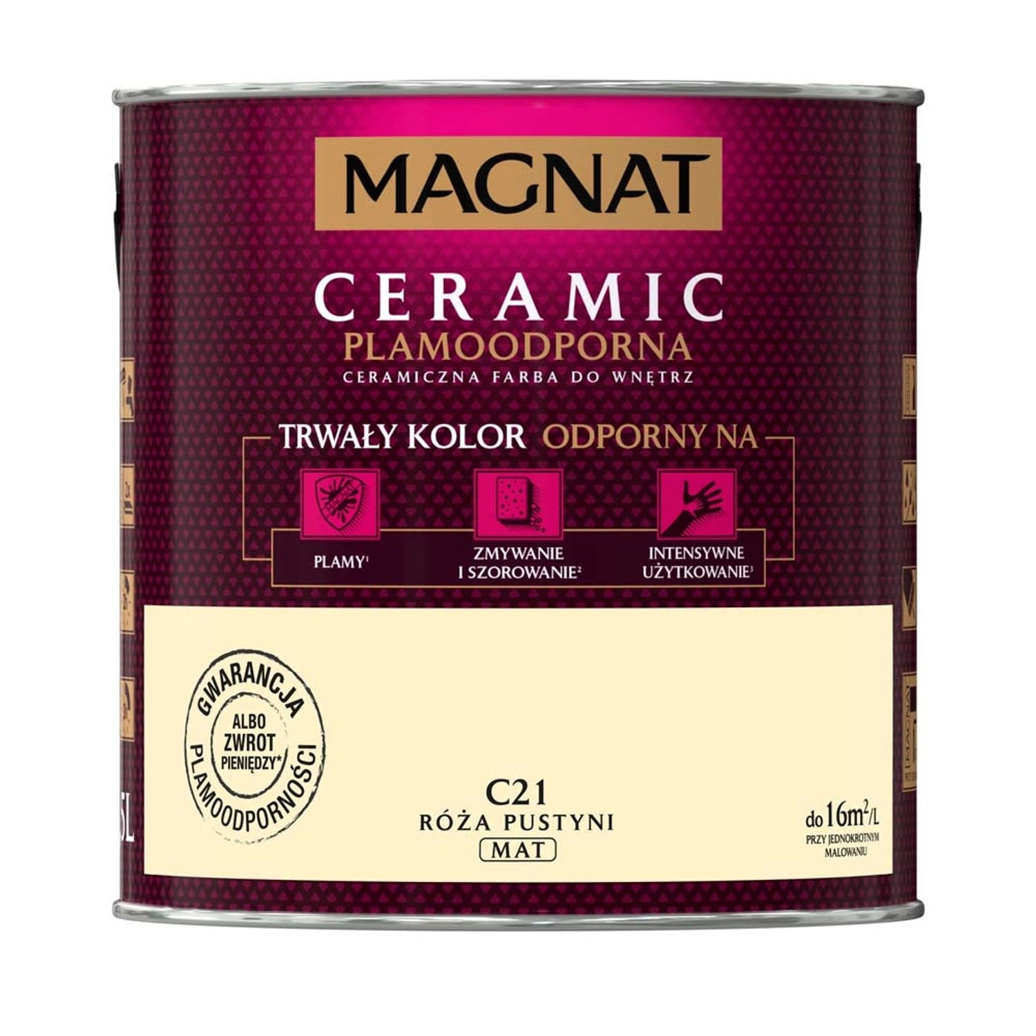 Farba Magnat Ceramic róża pustyni 2,5 l
