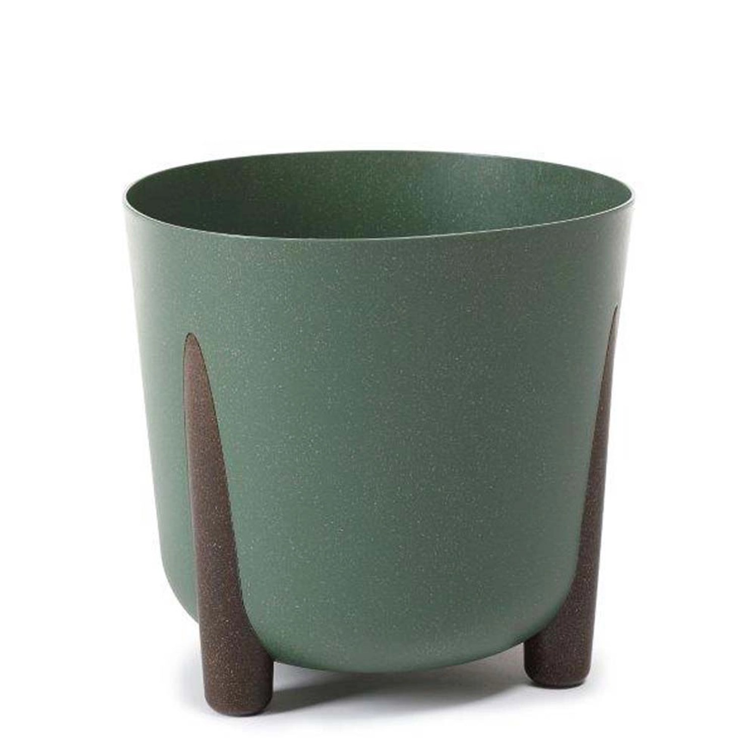 Donica Frida Eco wood zielona - śr. 30 cm