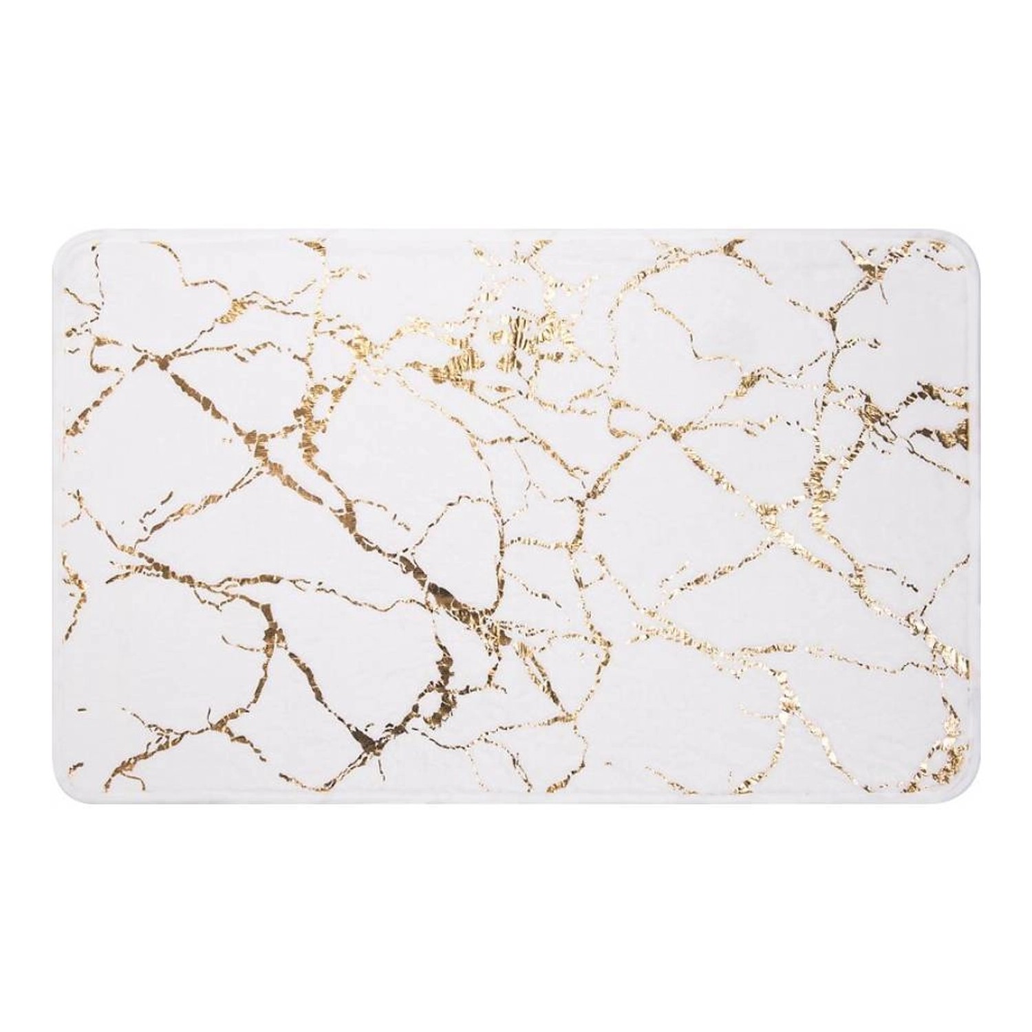 Baliv Dywanik łazienkowy Gold foil 50x80cm biały