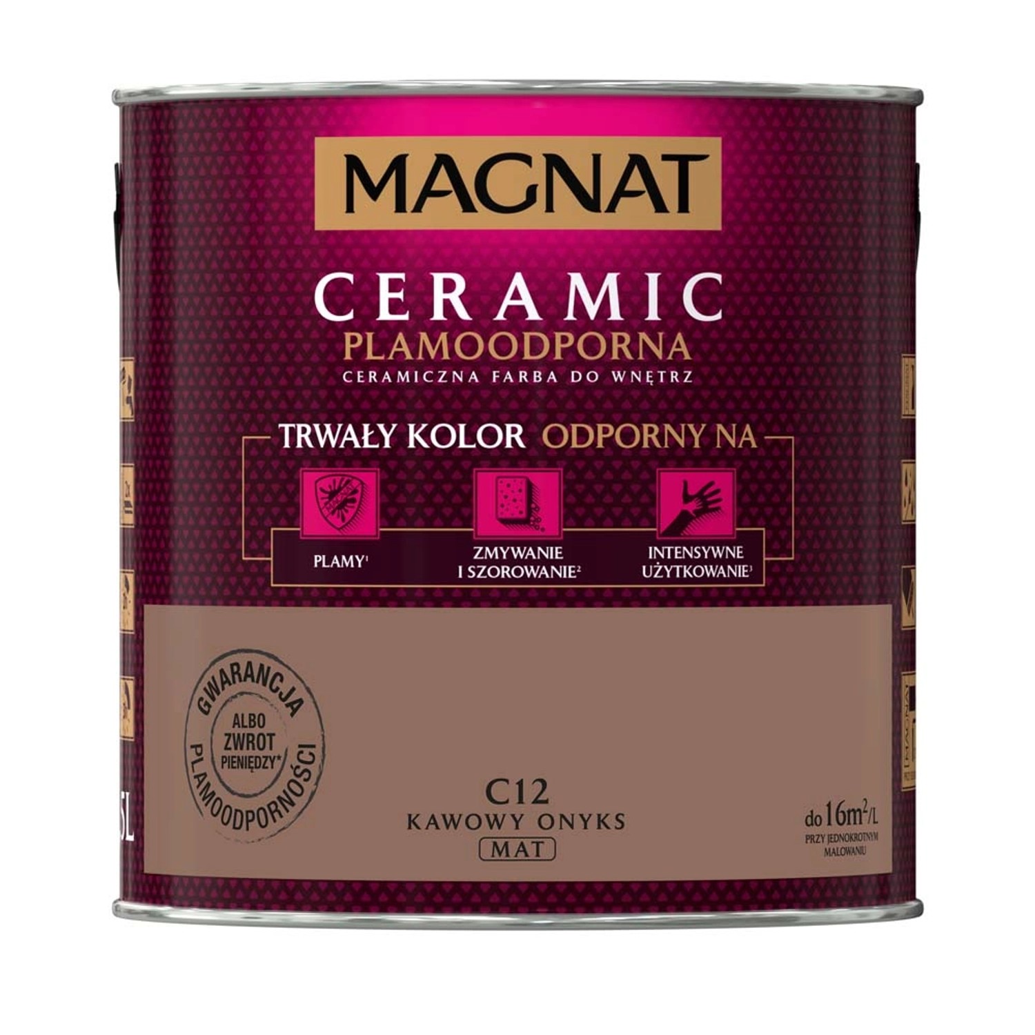 Farba Magnat Ceramic kawowy onyks 2,5 l