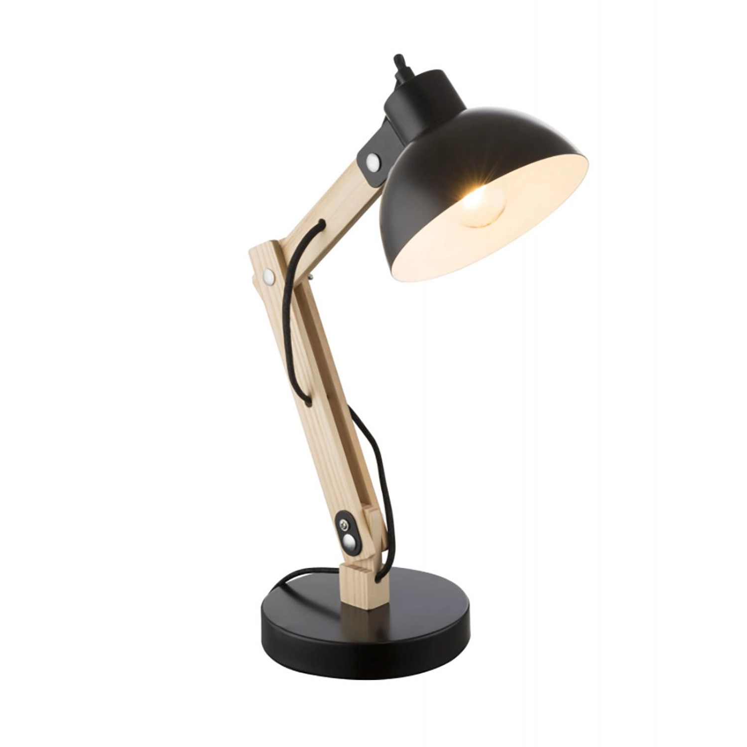 Lampka biurkowa Tongariro czarna 1xE27 40W