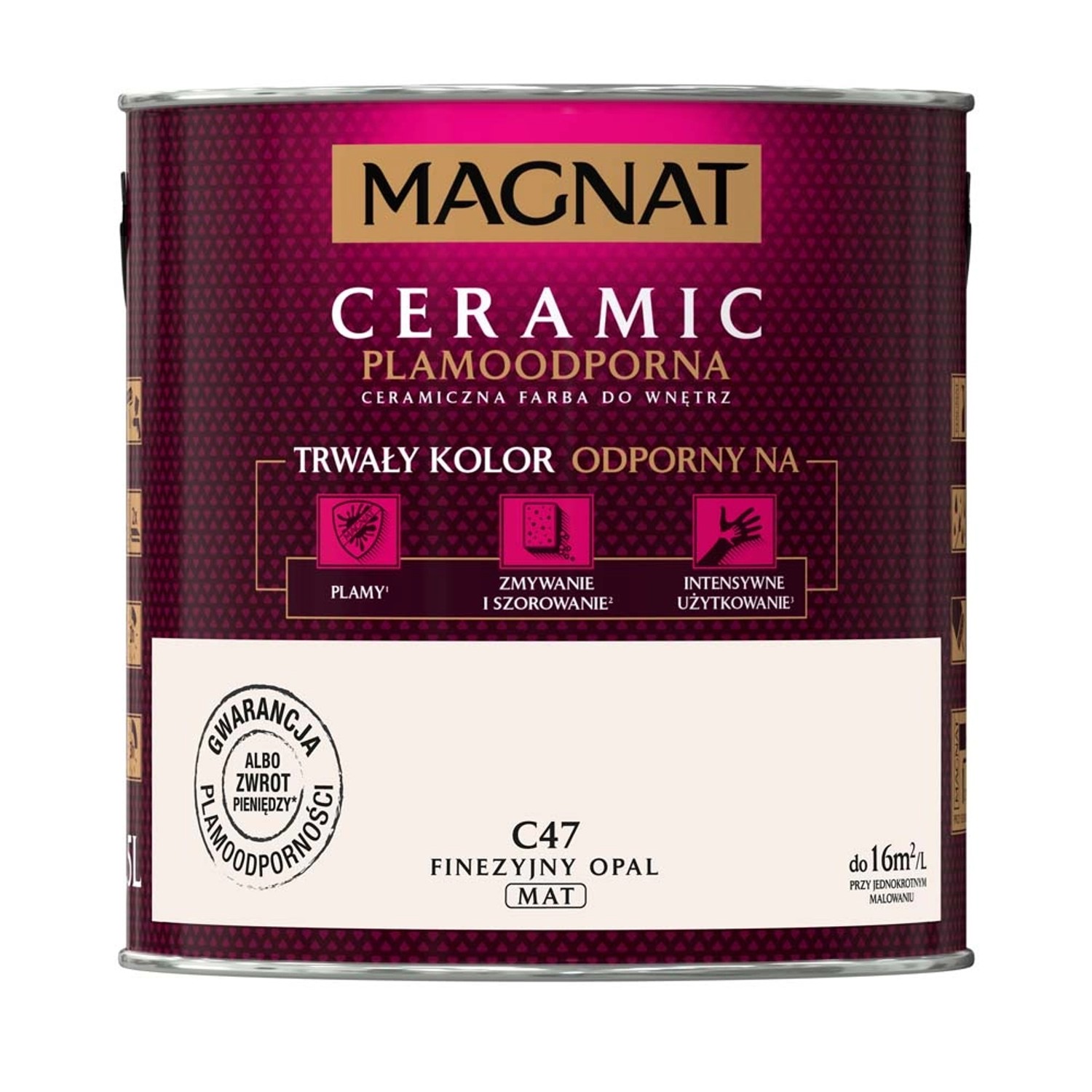 Farba Magnat Ceramic finezyjny opal 2,5 l