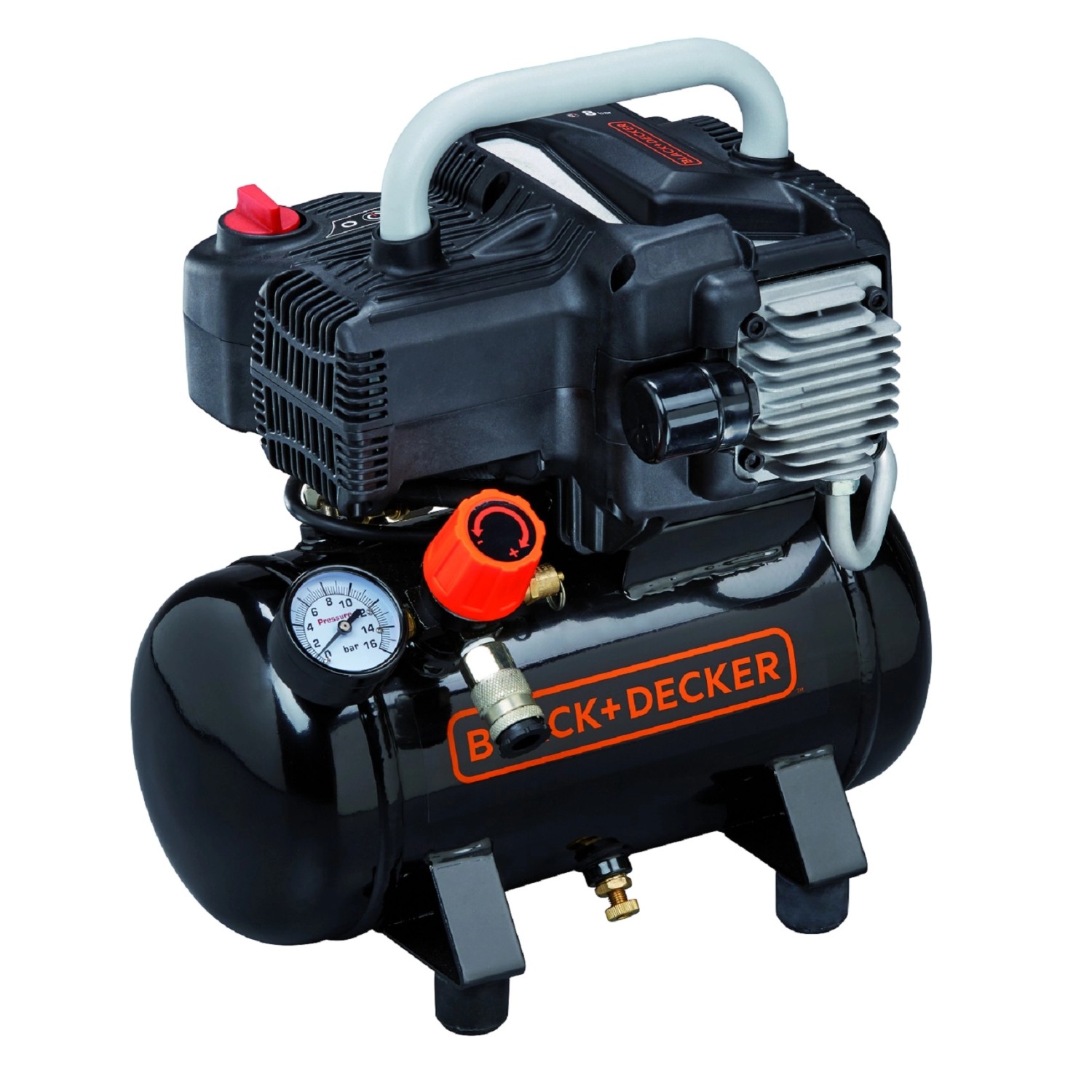 Black&Decker Kompresor bezolejowy 6l 8bar