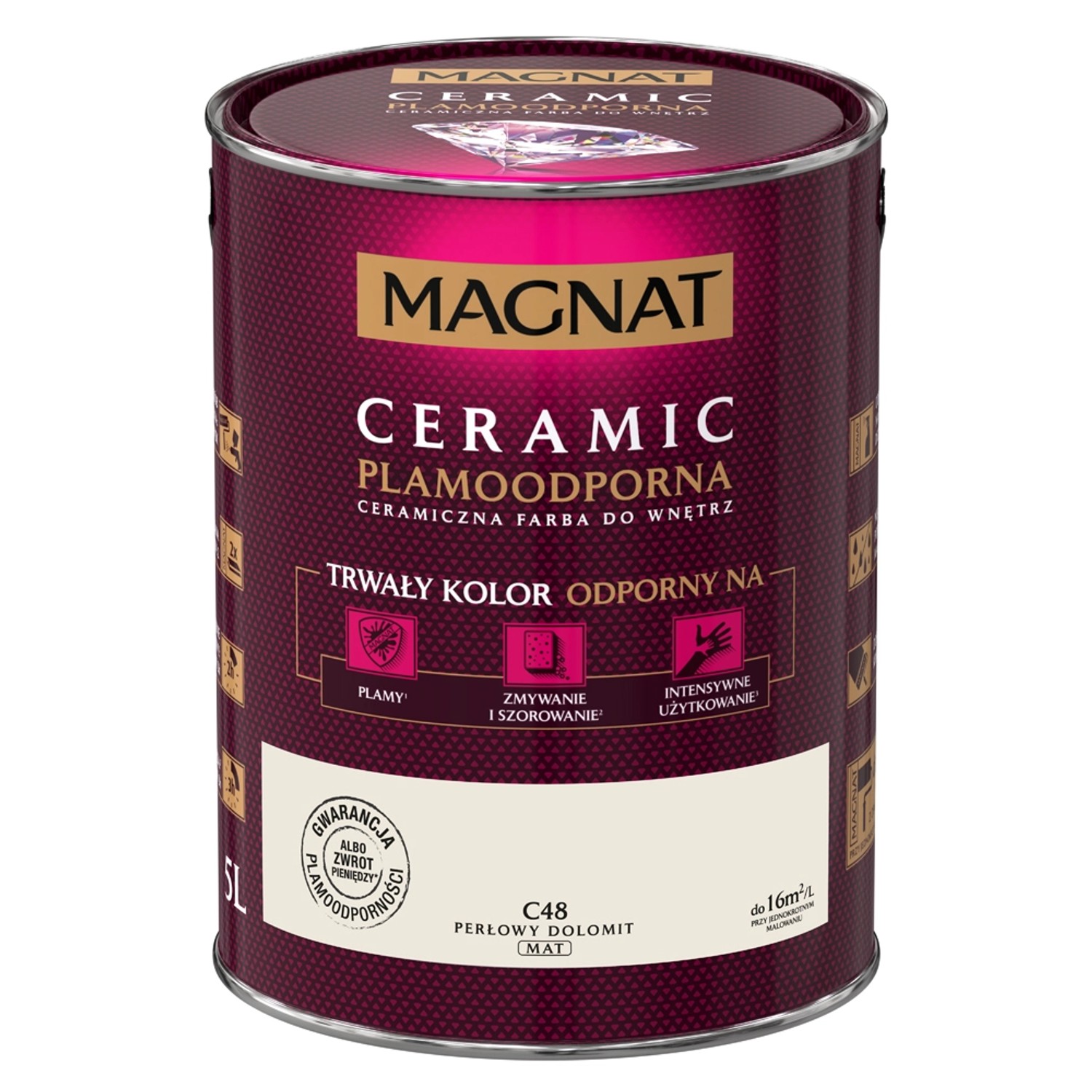 Farba Magnat Ceramic perłowy dolomit 5 l