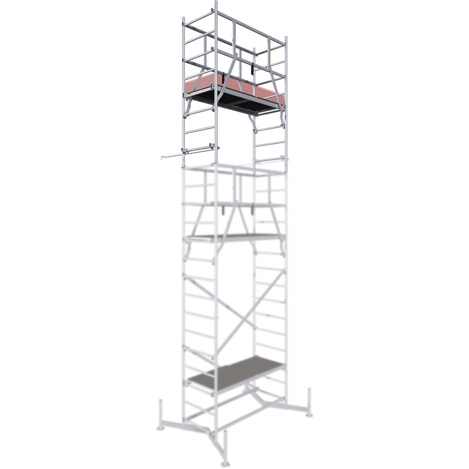 Krause Clim Tec Aluminiowe rusztowanie robocze 2. kondygnacja 7 m