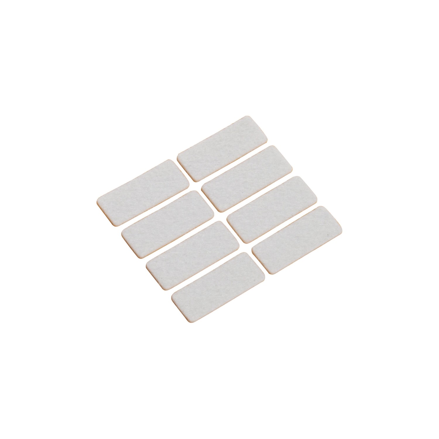 OBI Podkładki filcowe białe 44 mm x 16 mm 8 sztuk