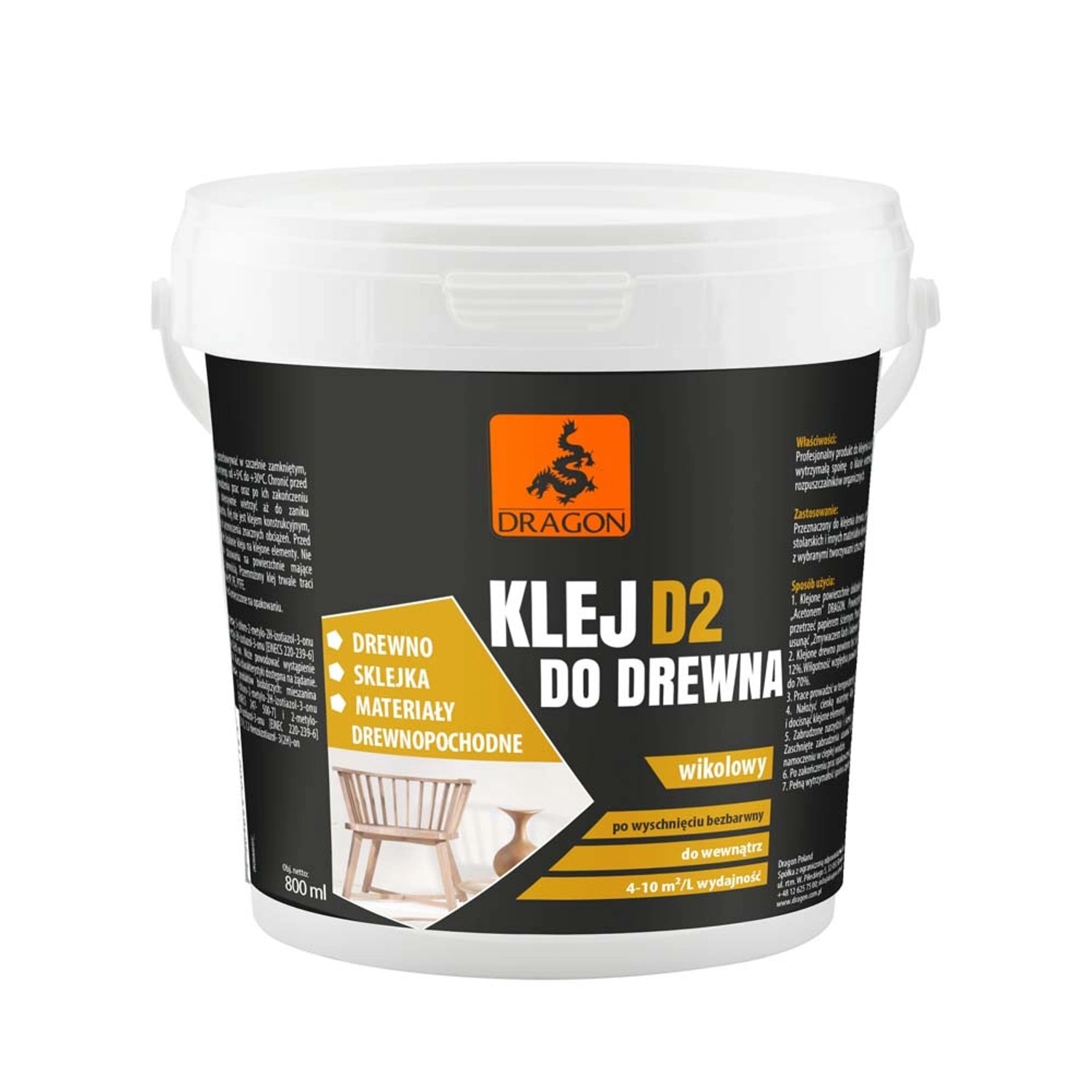 Dragon Klej do drewna 800 ml