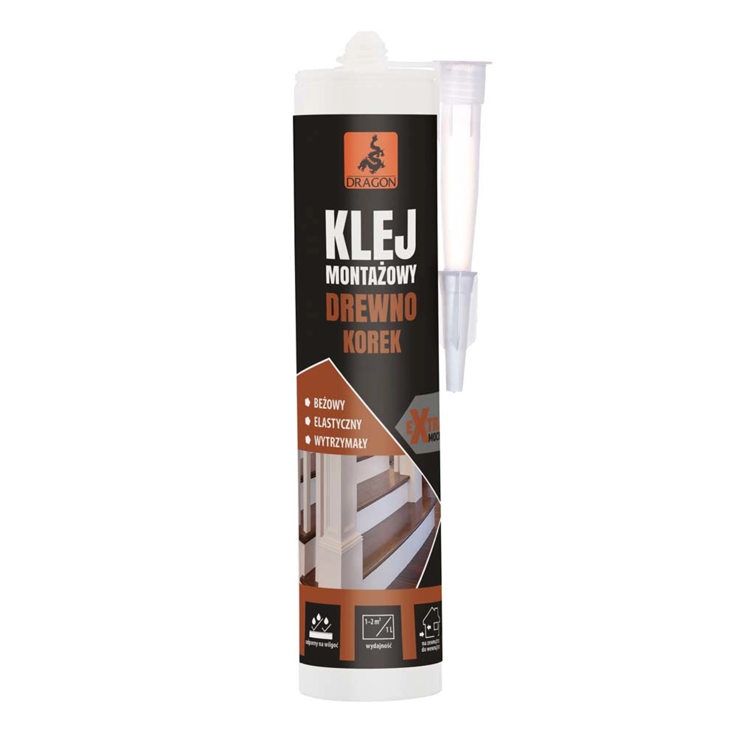 Dragon Klej montażowy do drewna i korka 280 ml