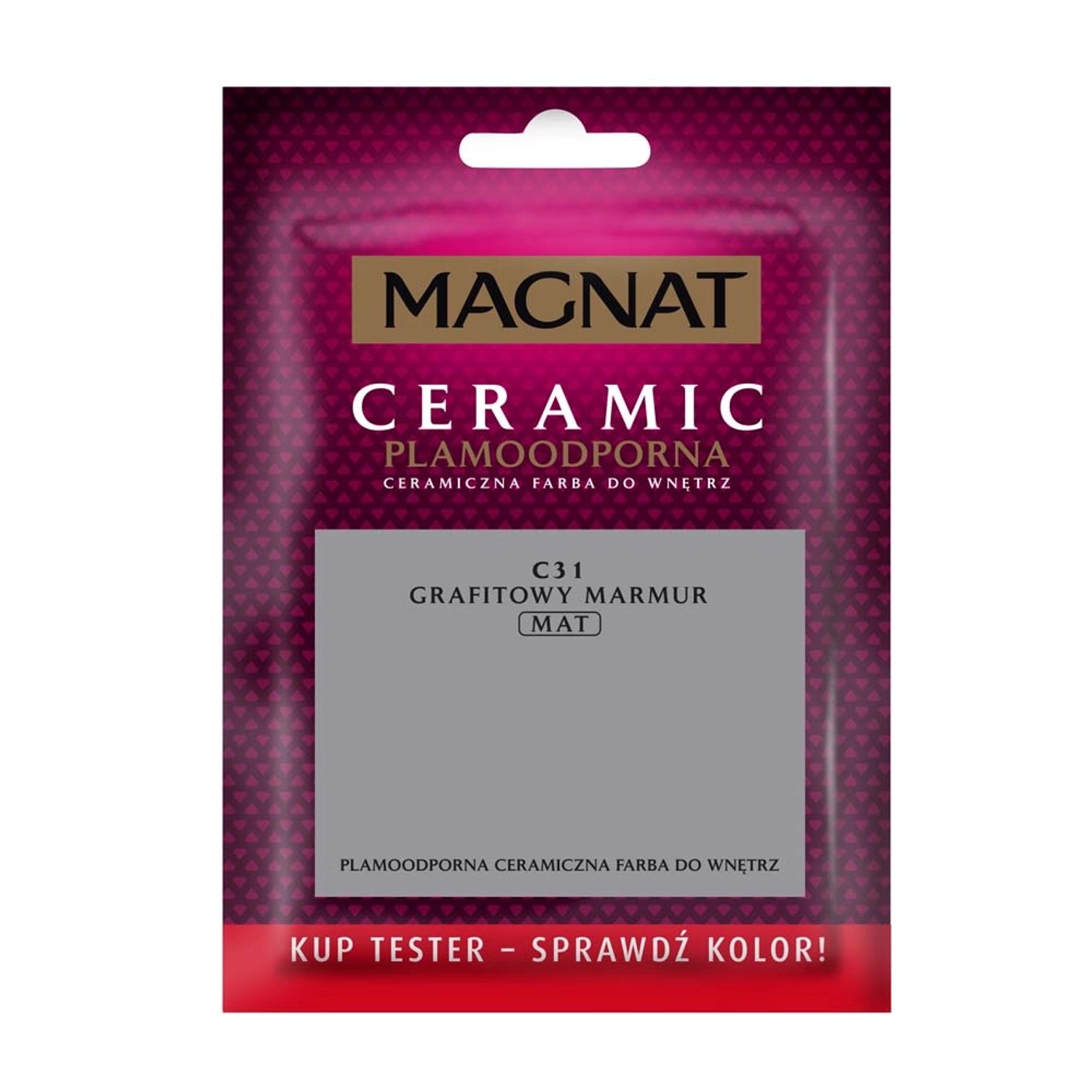 Tester farby Magnat Ceramic grafitowy marmur 30 ml