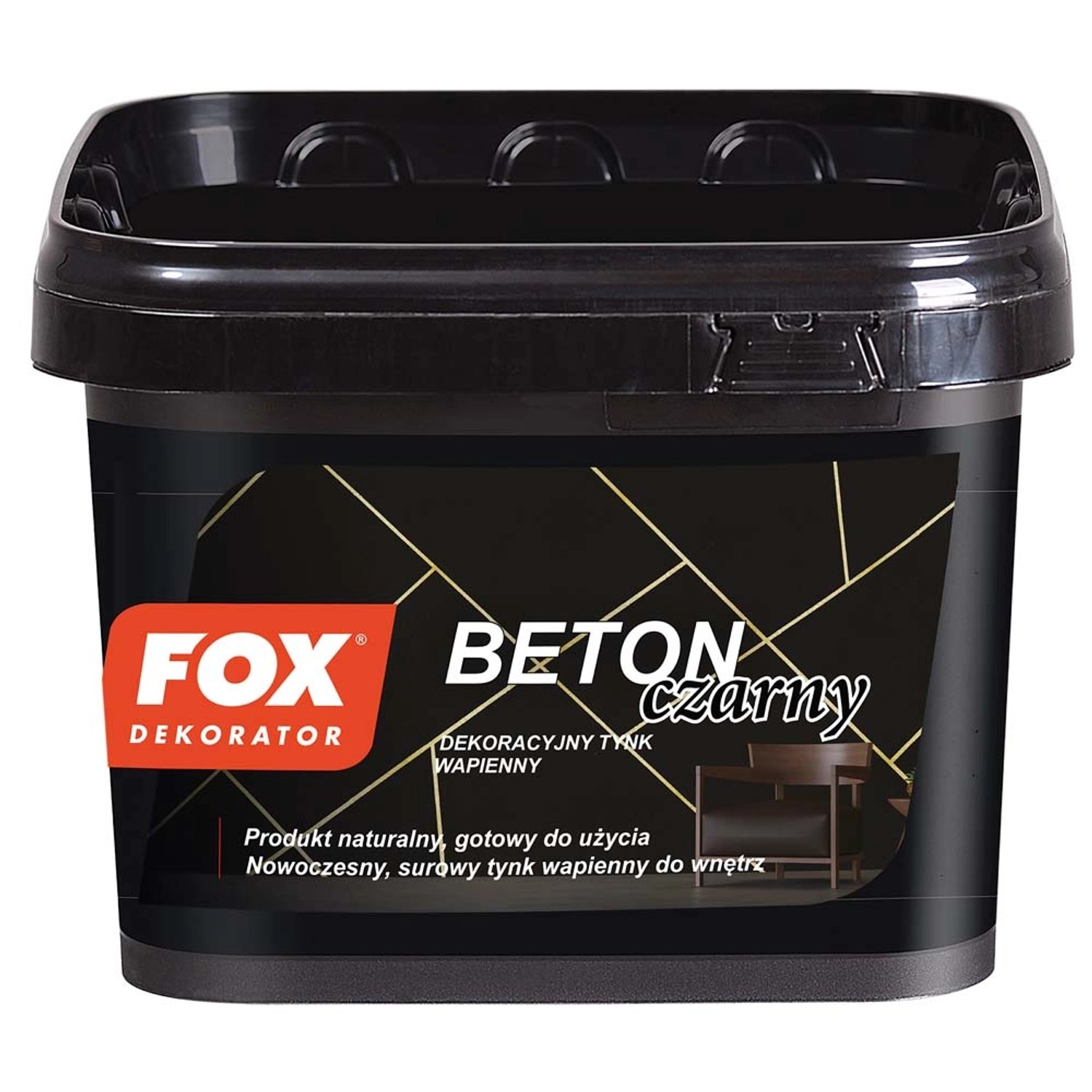 Beton dekoracyjny FOX czarny 14kg