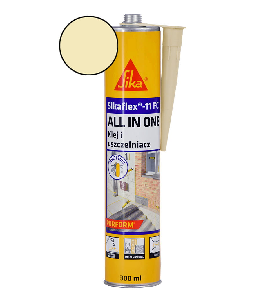SIKA KLEJ USZCZELNIACZ SIKAFLEX 11FC PURFORM 300ML BEŻOWY