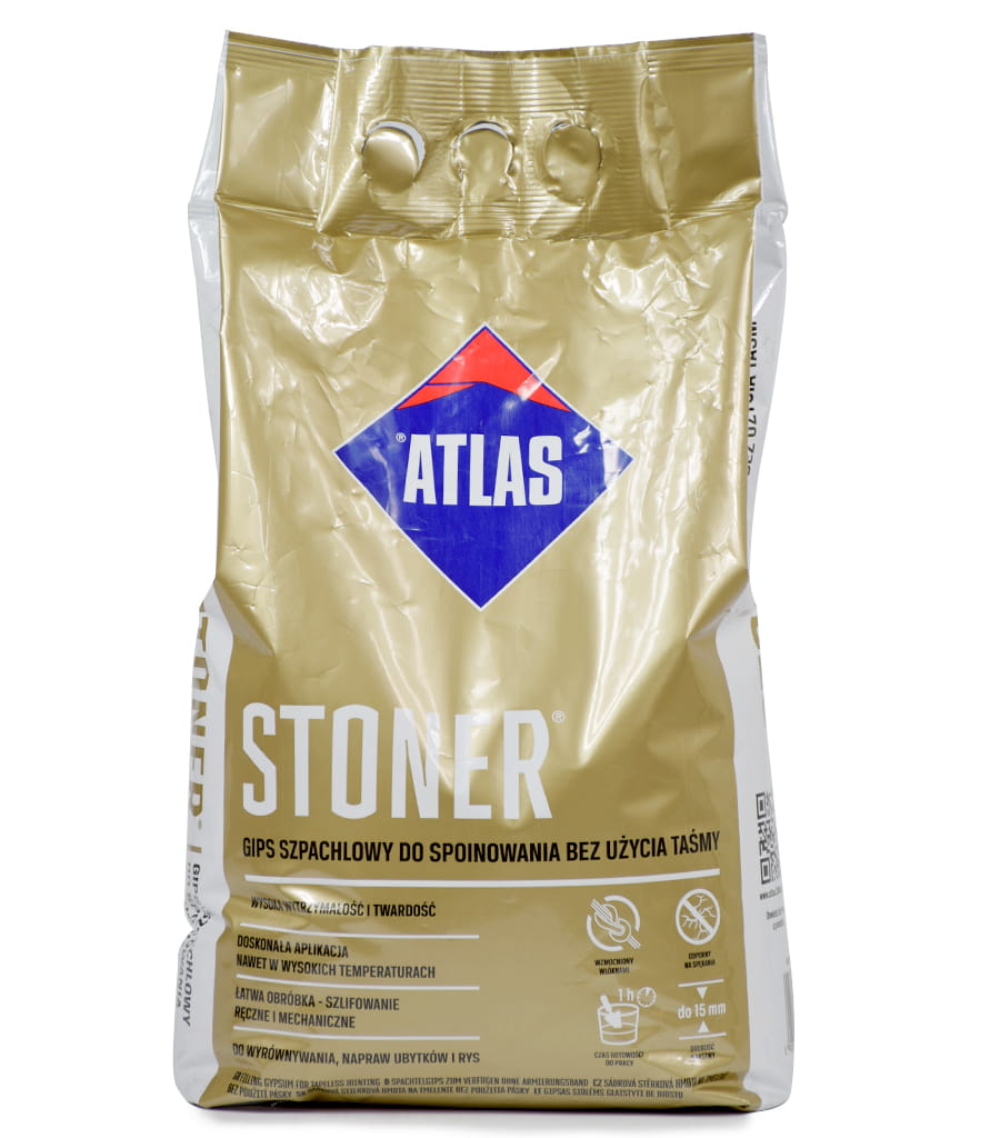 ATLAS STONER GIPS SZPACHLOWY 4 KG DO SPOINOWANIA