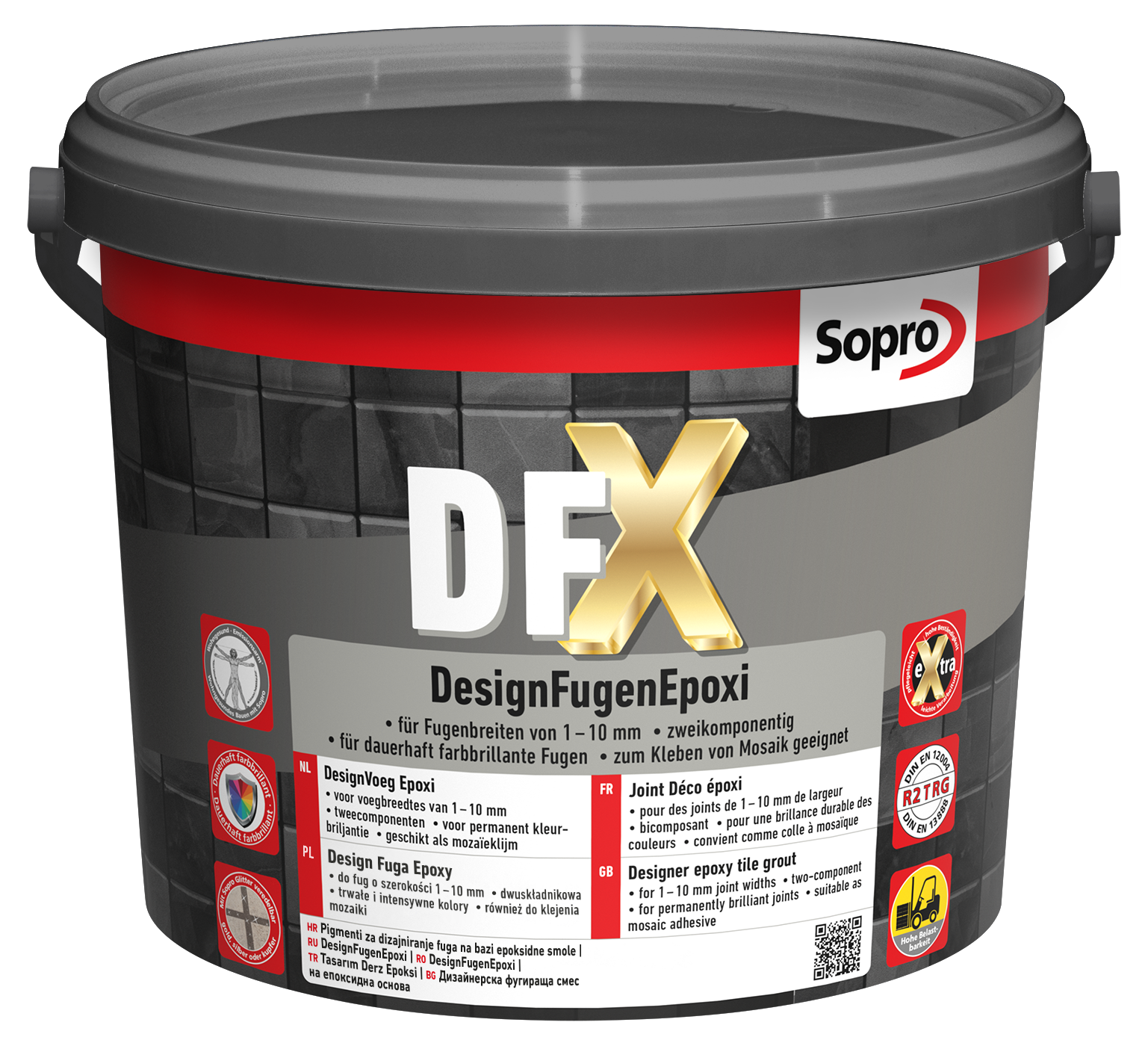 SOPRO DFX 3KG FUGA EPOKSYDOWA 1-10MM SZARA 15