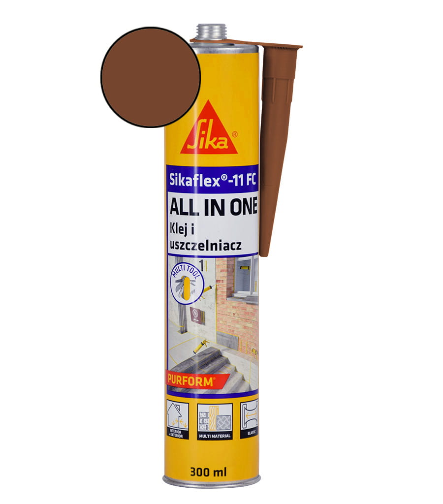 SIKA KLEJ USZCZELNIACZ SIKAFLEX 11FC PURFORM 300ML BRĄZOWY
