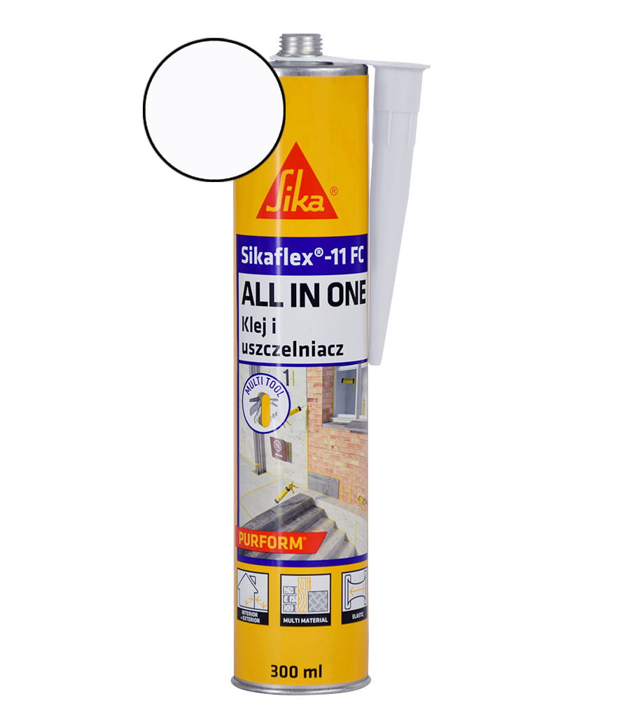 SIKA KLEJ USZCZELNIACZ SIKAFLEX 11FC PURFORM 300ML BIAŁY