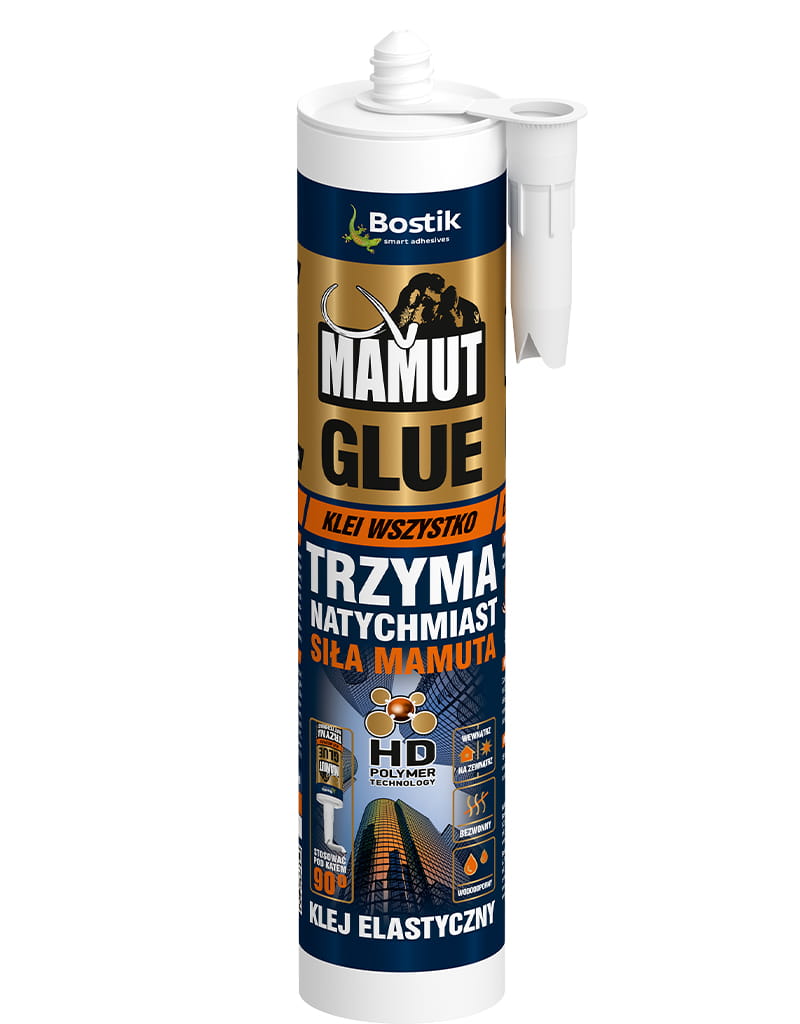 DEN BRAVEN MAMUT GLUE KLEJ MONTAŻOWY BIAŁY 290ML
