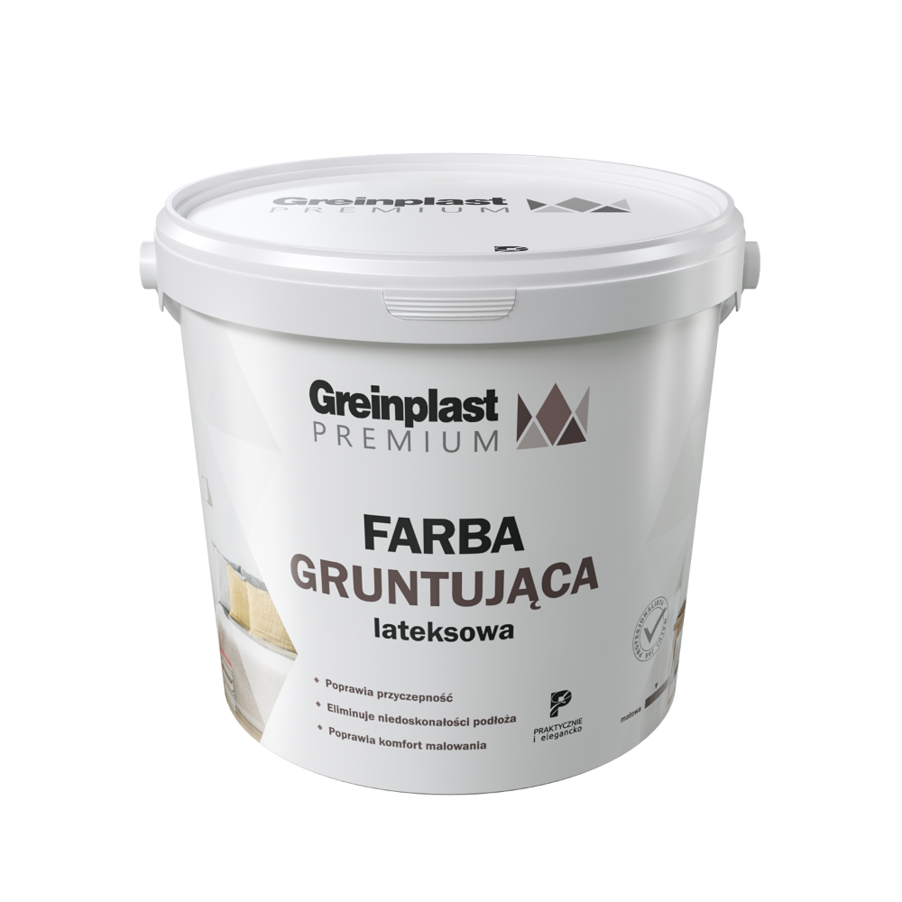 GREINPLAST FARBA GRUNTUJĄCA LATEKSOWA FWG 10L BIAŁA