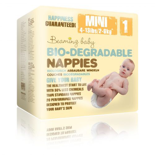 Beaming Baby, pieluszki Mini 2-5 kg, 20 szt.