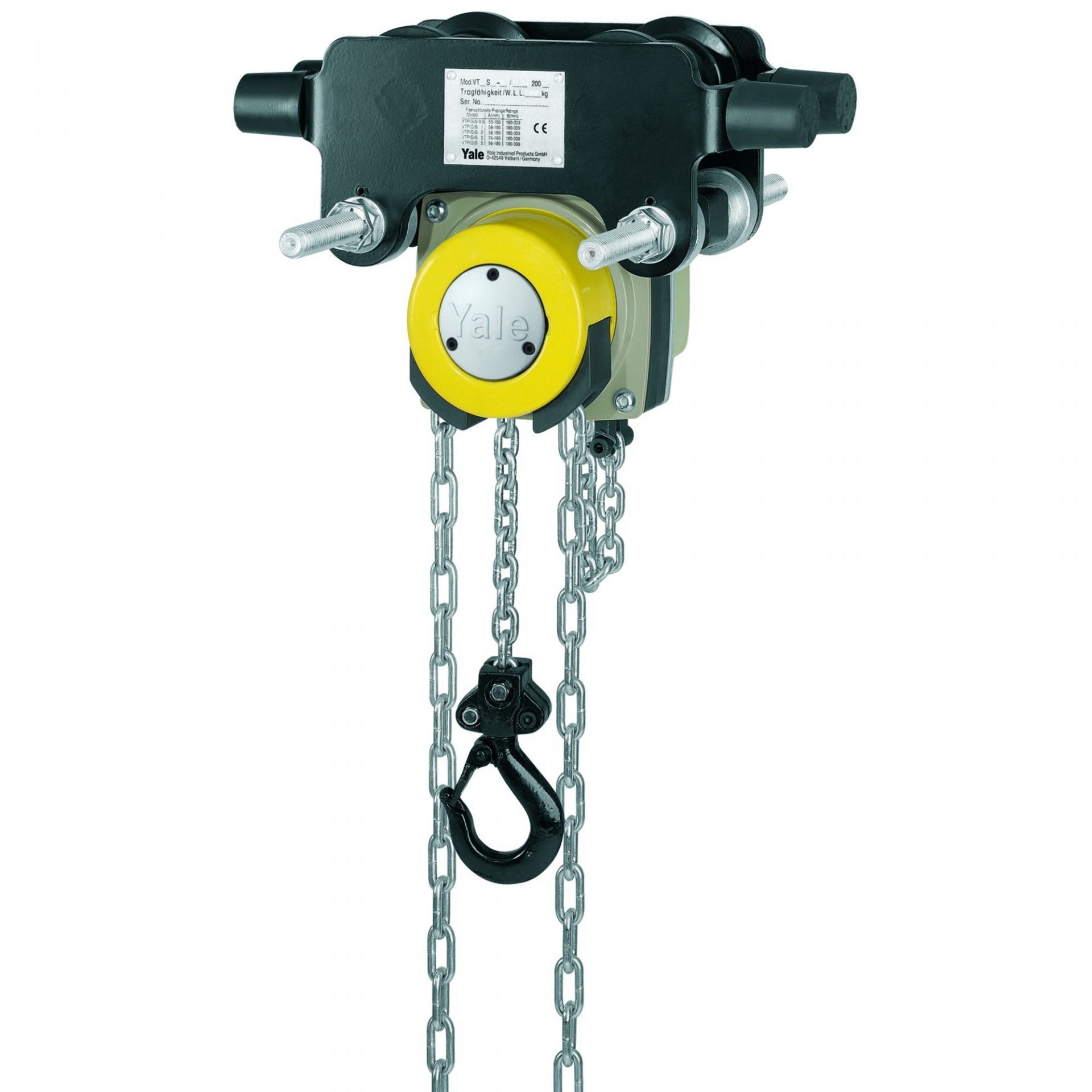 Yalelift ITG CR = ATEX Basic - wciągnik łańcuchowy ręczny - YL ITG ATEX 5000 - "A" - 98 - 180 mm - 10,0 m