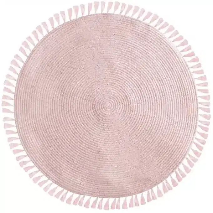 Okrągły dywan dekoracyjny Lurex, Ø 90 cm z frędzlami DB
