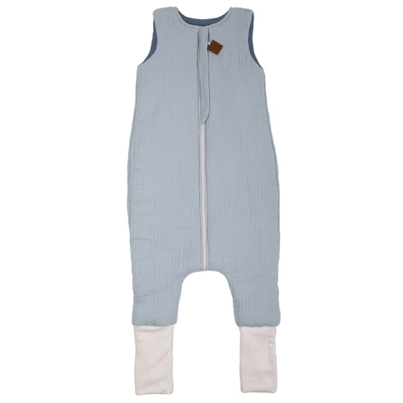 Śpiworek dwustronny z nogawkami TOG 1,5 BIO muślin SLIM BAG BABY BLUE/JEANS roz M BBTB