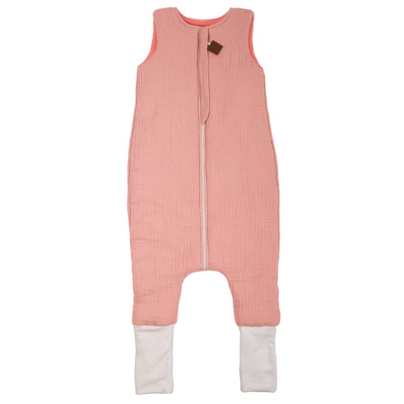 Śpiworek dwustronny z nogawkami TOG 1,5 BIO muślin SLIM BAG BABY PINK/CORAL roz M BBTB