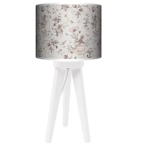 Lampa Trójnóg mała Myszki na beżu kolor podstawy do wyboru FL - biały