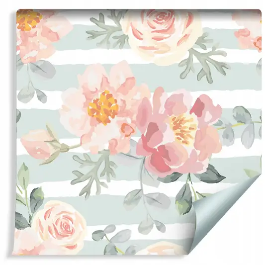 Tapeta Pastelowe Róże i Peonie/591446072