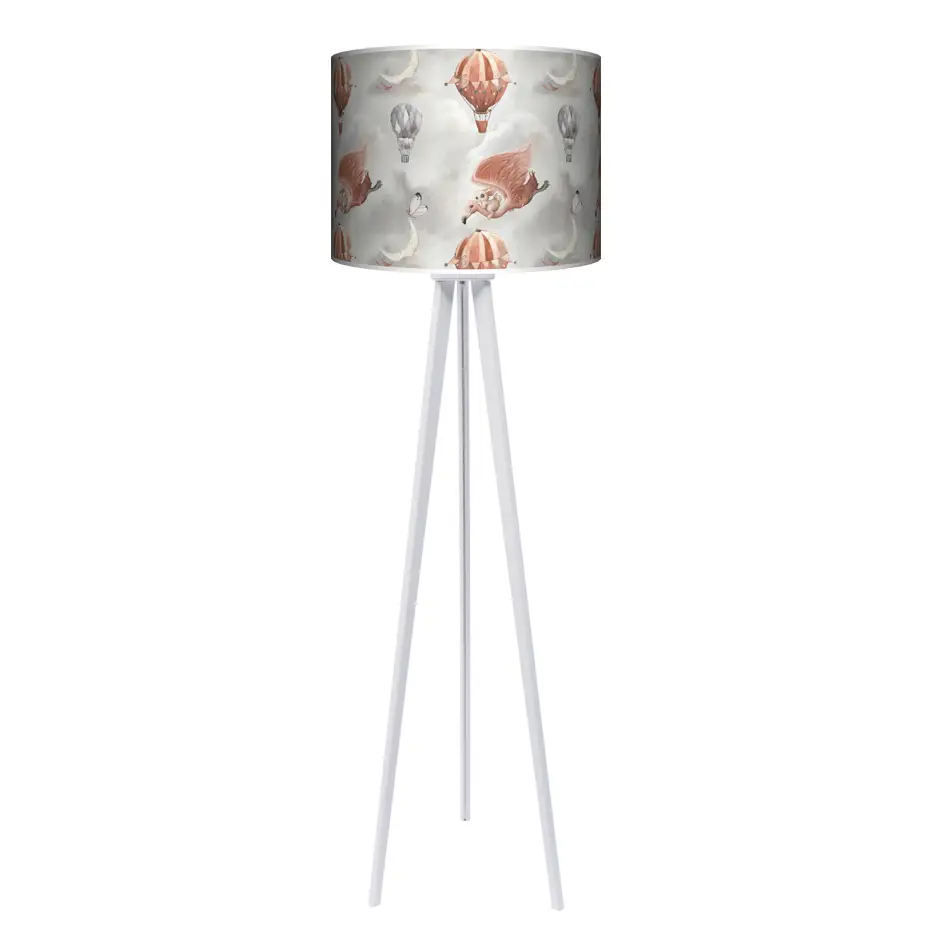 Lampa podłogowa - trójnóg drewniana duża Magic Dreams 2 -kolor podstawy do wyboru FL - buk