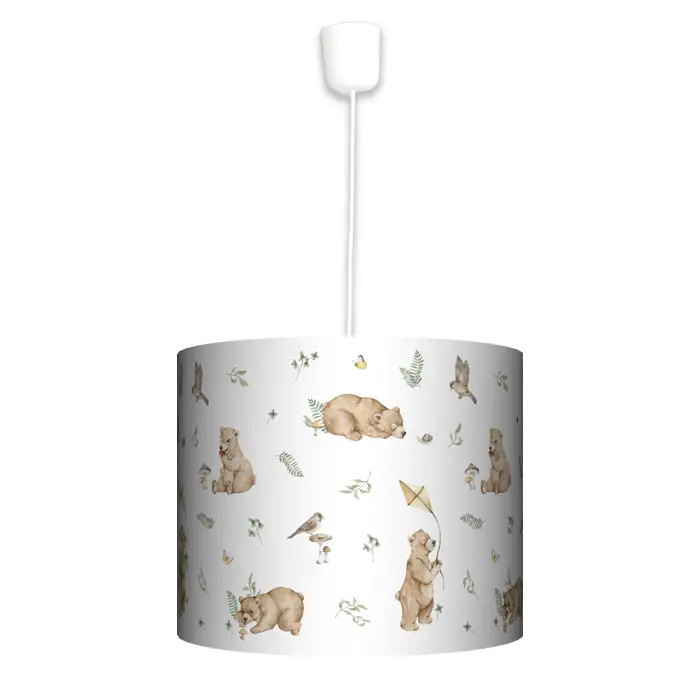 Lampa wisząca Misie Biel- rozmiar do wyboru FL - duża