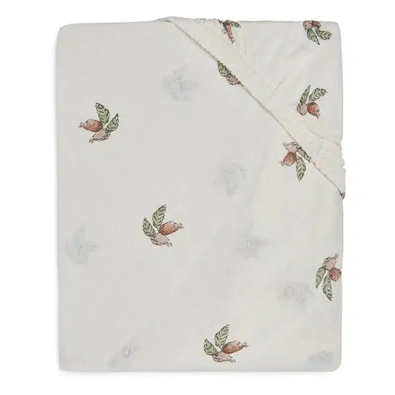 Jollein - prześcieradło z gumką Rosehip BBTB - 80x40 cm