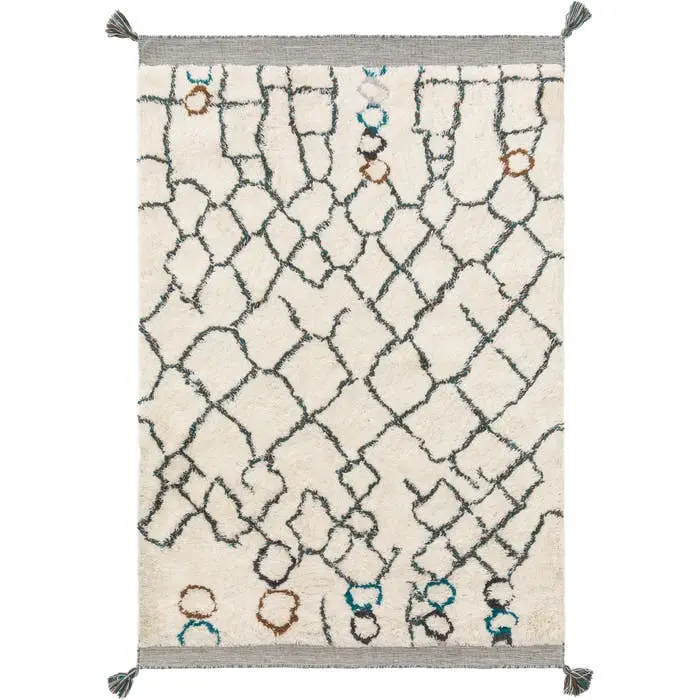 DYWAN WEŁNIANY FLOKI IVORY BEN - 200x300 cm