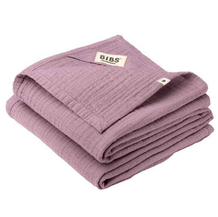 BIBS MUSLIN CLOTH 2 pieluszki muślinowe 100% ORGANIC COTTON HEATHER 70 x 70 cm BBTB