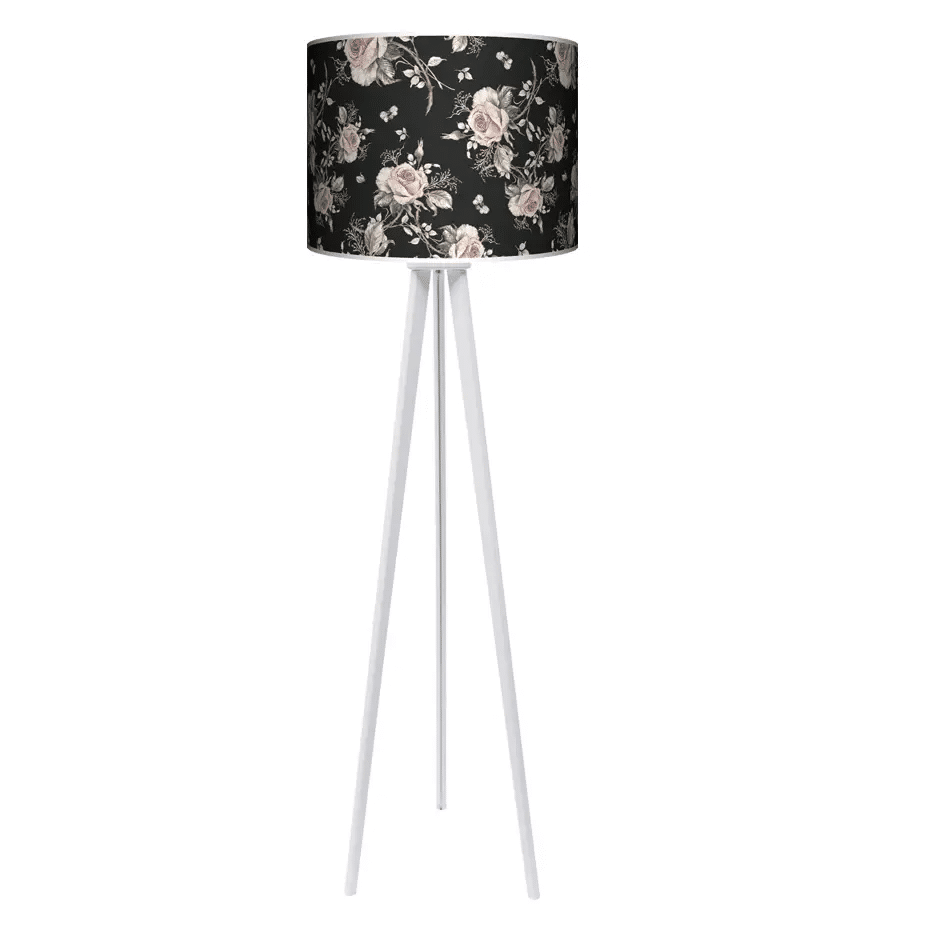 Lampa podłogowa - trójnóg drewniana duża - night garden - kolor podstawy do wyboru FL - buk