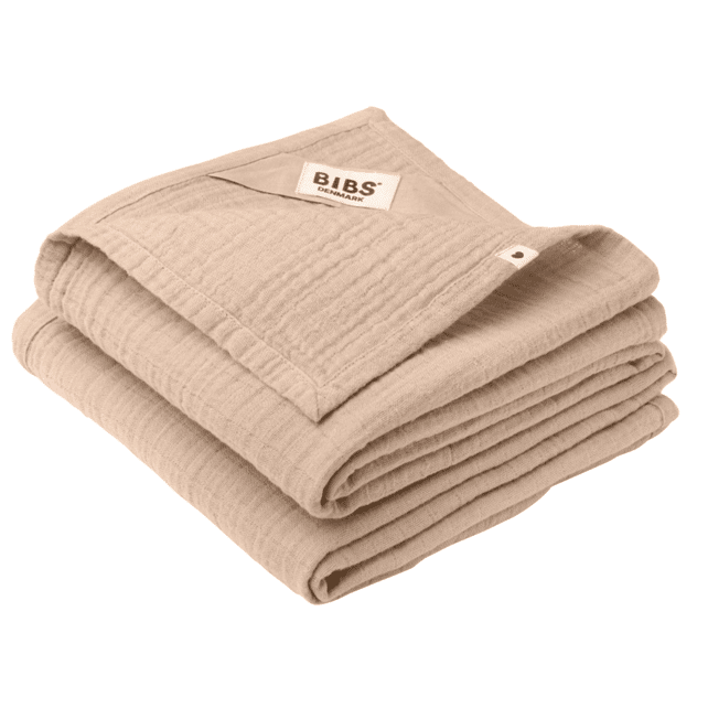 BIBS MUSLIN CLOTH 2 pieluszki muślinowe 100% ORGANIC COTTON BLUSH 70 x 70 cm BBTB