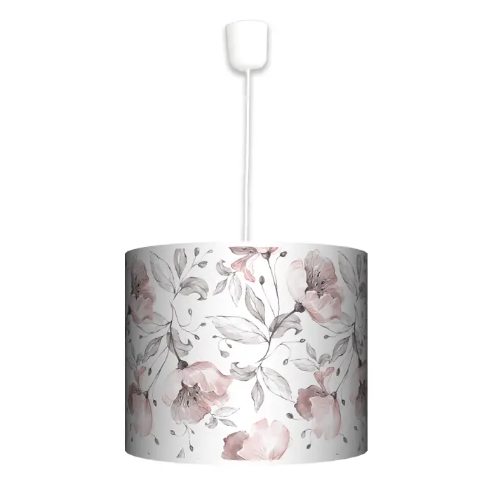 Lampa wisząca magnolie na bieli - rozmiar do wyboru FL - duża