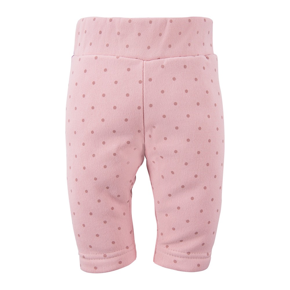 Legginsy dziecięce różowe w kropki EV
