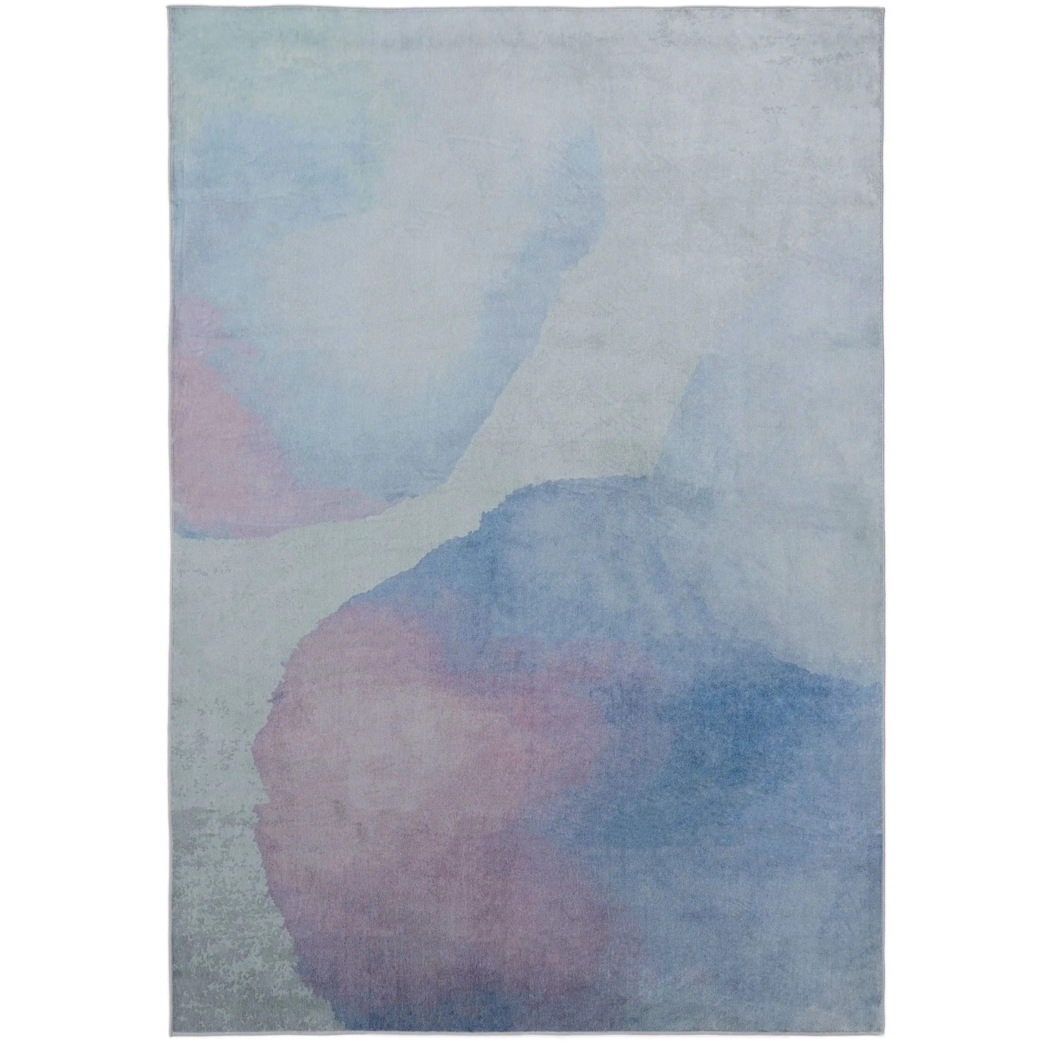 Dywan nadający się do prania Luna szaro-niebieski BEN - 80x150cm
