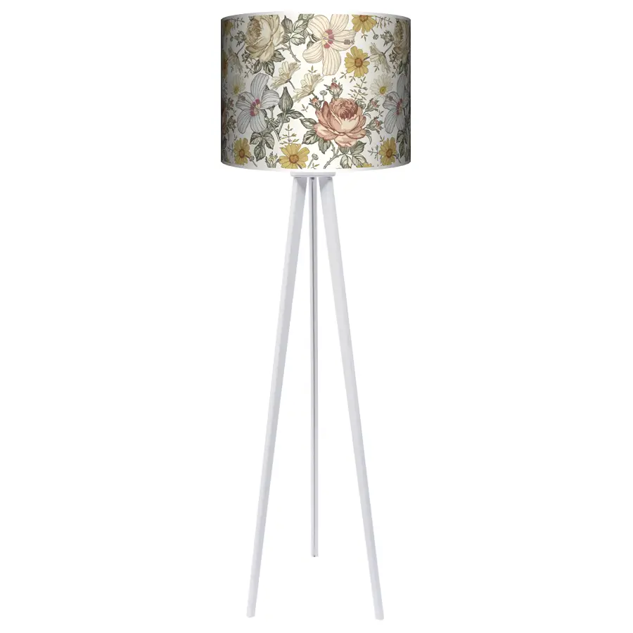 Lampa podłogowa - trójnóg drewniana duża Indian Summer -kolor podstawy do wyboru FL - wenge