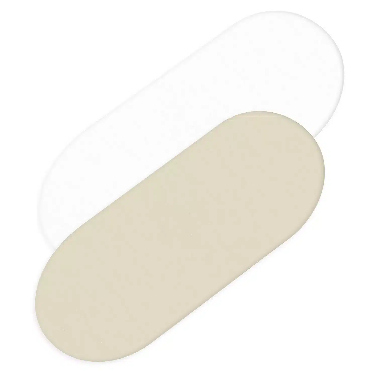 Prześcieradło 2 pack do gondoli/ kosza Mojżesza 80x40 bawełniane białe + beżowe
