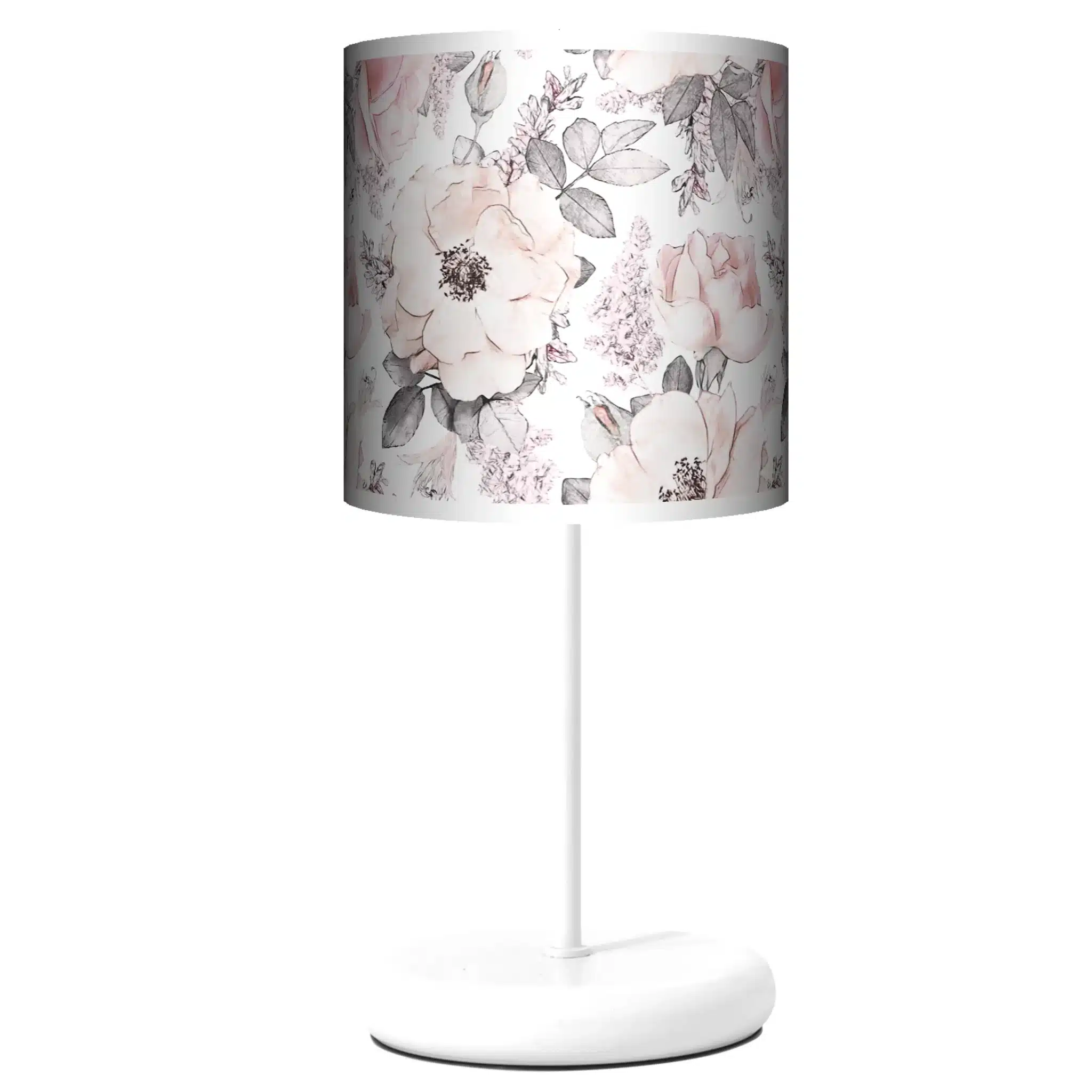 Lampa stojąca EKO Szare kwiaty - kolor podstawy do wyboru FL