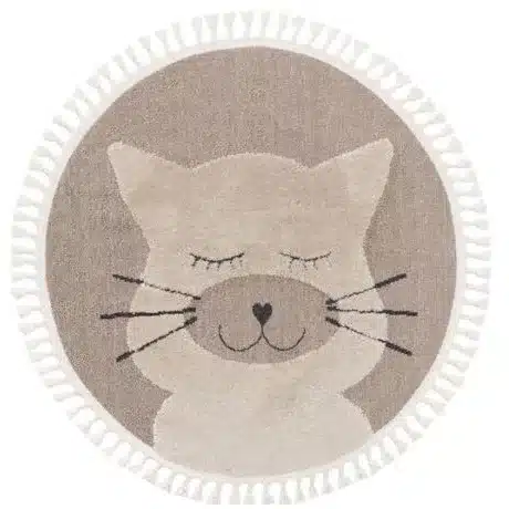 DYWAN OKRĄGŁY DLA DZIECI MOMO BEIGE 120cm BEN