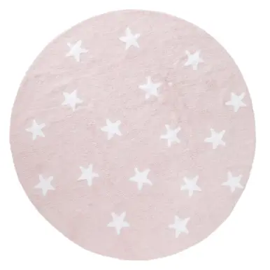ZMYWALNY DYWAN OKRĄGŁY DZIECIĘCY BAMBINI rOSE 150cm BEN