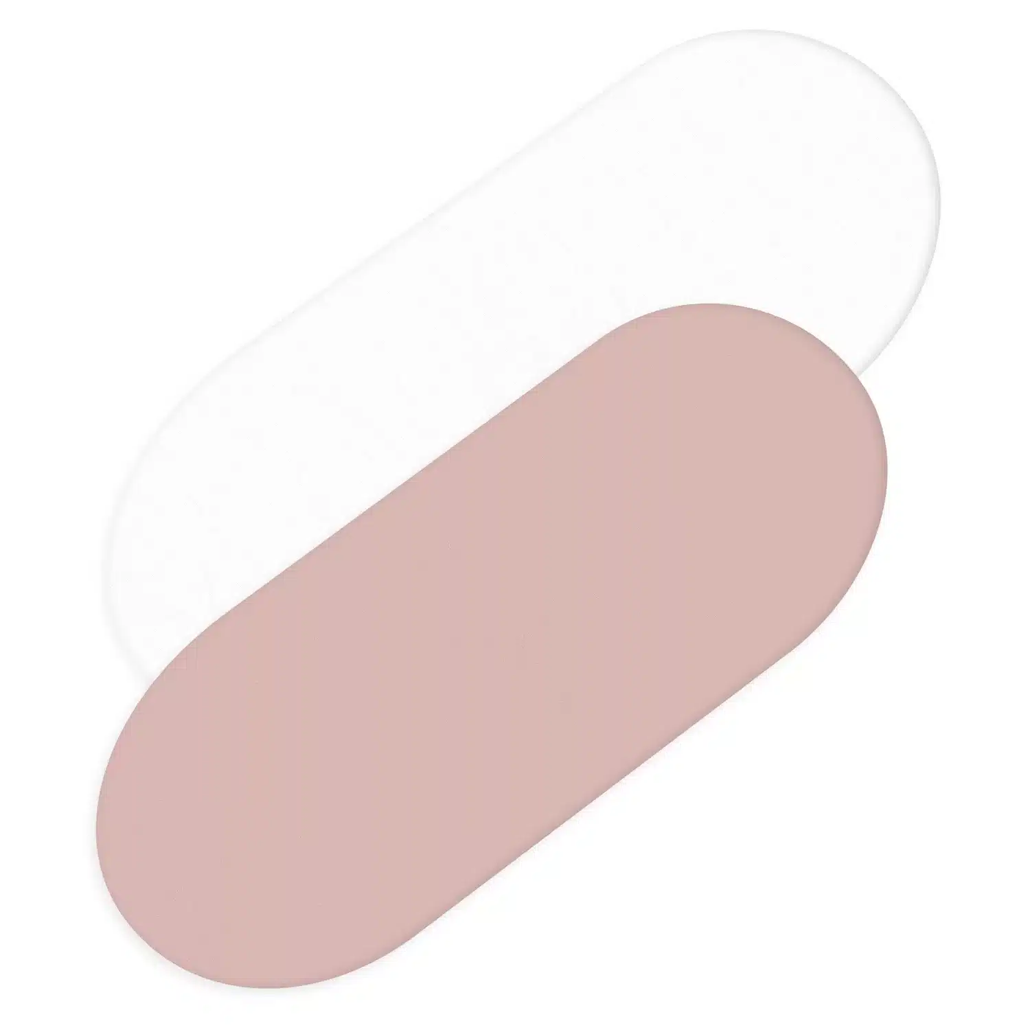 Prześcieradło 2 pack do gondoli/ kosza Mojżesza 80x40 bawełniane białe+ brudny róż