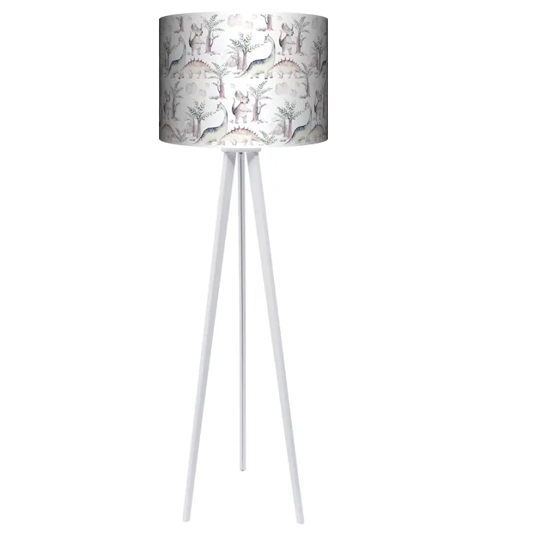Lampa podłogowa - trójnóg drewniana duża Dino1 - kolor podstawy do wyboru FL - czarny