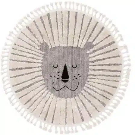DYWAN OKRĄGŁY DLA DZIECI MOMO GREY 120cm BEN